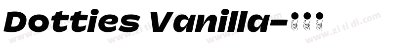 Dotties Vanilla字体转换